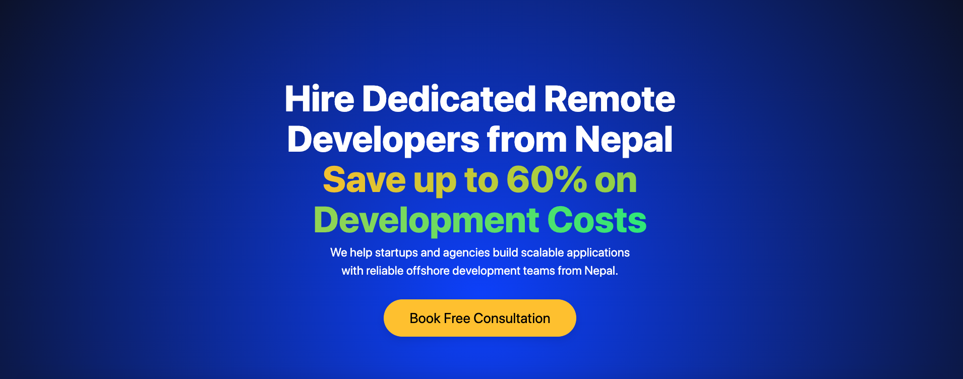 Hire Dedicated Remote Developers from Nepal and Save Up to 60%